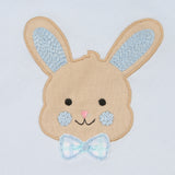 Magnolia Baby Long Sleeve PJ Set - Happy Bunny Appliqué Light Blue - Let Them Be Little, A Baby & Children's Clothing Boutique