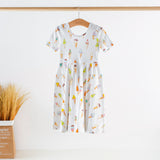 Nola Tawk Short Sleeve Organic Cotton Twirl Dress -  Day Dreams & Ice Cream - Let Them Be Little, A Baby & Children's Clothing Boutique