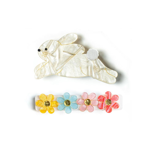 Lilies & Roses Alligator Clip - Hop Bunny Pearlized Gold - Let Them Be Little, A Baby & Children's Clothing Boutique