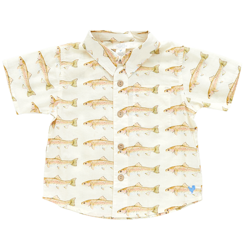 Pink Chicken Boys Jack Shirt - Rainbow Trout - Let Them Be Little, A Baby & Children's Clothing Boutique