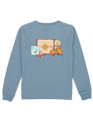 Properly Tied Long Sleeve Signature Tee - Clay Day - Let Them Be Little, A Baby & Children's Clothing Boutique