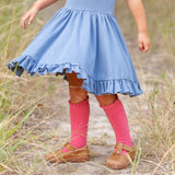 Little Stocking Co. Lace Top Knee Highs - Strawberry - Let Them Be Little, A Baby & Children's Clothing Boutique