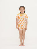 Toast + Jams Short Sleeve w/ Shorts 2 Piece Jam Set - Sunshine - Let Them Be Little, A Baby & Children's Clothing Boutique