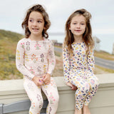Pink Chicken Bamboo PJ Set - Cloud Pink Floral - Let Them Be Little, A Baby & Children's Clothing Boutique