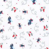 Magnolia Baby Printed Zipper Footie - In Flight - Let Them Be Little, A Baby & Children's Boutique