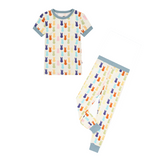 Emerson & Friends Short Sleeve Bamboo PJ Set - Chillin With My Peeps - Let Them Be Little, A Baby & Children's Clothing Boutique