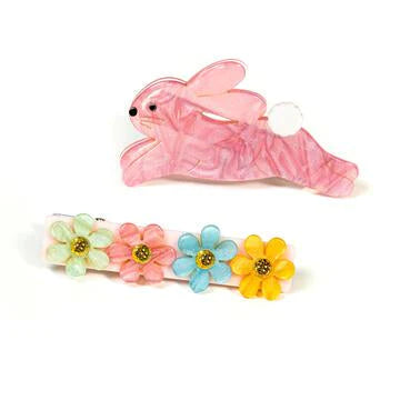 Lilies & Roses Alligator Clip - Hop Bunny Pearlized Pink - Let Them Be Little, A Baby & Children's Clothing Boutique