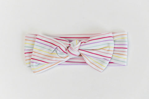 Macaron + Me Bow Headband - Candy Stripe - Let Them Be Little, A Baby & Children's Boutique