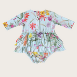 Charming Mary Skirted Bodysuit - Fiji Garden - Let Them Be Little, A Baby & Children's Clothing Boutique