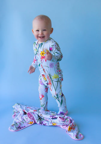 Charming Mary Zippered Footie - Fiji Garden - Let Them Be Little, A Baby & Children's Clothing Boutique