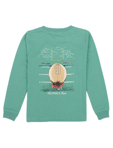 Properly Tied Long Sleeve Signature Tee - Field Goal - Let Them Be Little, A Baby & Children's Clothing Boutique