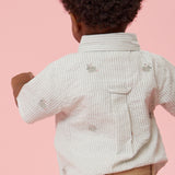 Pink Chicken Boys Jack Shirt - Bunny Embroidery - Let Them Be Little, A Baby & Children's Clothing Boutique