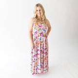Posh Peanut Women's Sleeveless Maxi Dress - Watercolor Butterfly - Let Them Be Little, A Baby & Children's Clothing Boutique