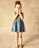 Blu & Blue Rainbow Heart Denim Dress - Let Them Be Little, A Baby & Children's Boutique