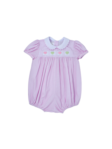 Lullaby Set Ruth Ribbon Bubble - Pink Pinstripe PRESALE - Let Them Be Little, A Baby & Children's Clothing Boutique