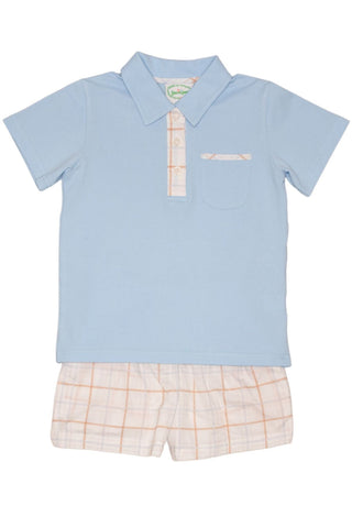 Grace & James Collared Shirt Set - Chandler Plaid - Let Them Be Little, A Baby & Children's Clothing Boutique