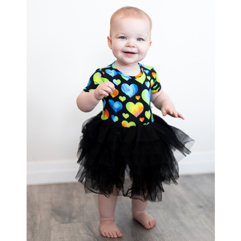 Hanlyn Collective Short Sleeve Tutu Twirler - One Love - Let Them Be Little, A Baby & Children's Clothing Boutique