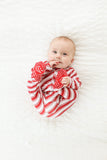Little Pajama Co. Zip Footed Onesie - Candy Cane - Let Them Be Little, A Baby & Children's Clothing Boutique