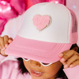Sweet Wink Trucker Hat - Heart Patch - Let Them Be Little, A Baby & Children's Clothing Boutique