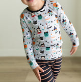 Macaron + Me Long Sleeve Toddler PJ Set - Spooky Celebration - Let Them Be Little, A Baby & Children's Clothing Boutique