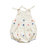 Pink Chicken Taylor Bubble - Red & Blue Polka Dot - Let Them Be Little, A Baby & Children's Clothing Boutique