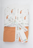 Macaron + Me Stroller Blanket - Sweet Deer / Cinnamon - Let Them Be Little, A Baby & Children's Boutique