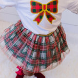 Sweet Wink Long Sleeve Tee - Christmas Plaid Bow - Let Them Be Little, A Baby & Children's Clothing Boutique
