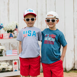 Sweet Wink Trucker Hat - Patriotic USA - Let Them Be Little, A Baby & Children's Clothing Boutique