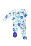 Little Pajama Co. Zip Footed Onesie - Snowflakes - Let Them Be Little, A Baby & Children's Clothing Boutique