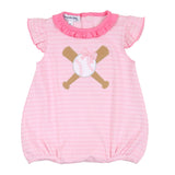 Magnolia Baby Flutter Sleeve Applique Ruffle Bubble - Grand Slam - Let Them Be Little, A Baby & Children's Clothing Boutique