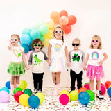 Sweet Wink Short Sleeve Tee - Rainbow Clover - Let Them Be Little, A Baby & Children's Clothing Boutique