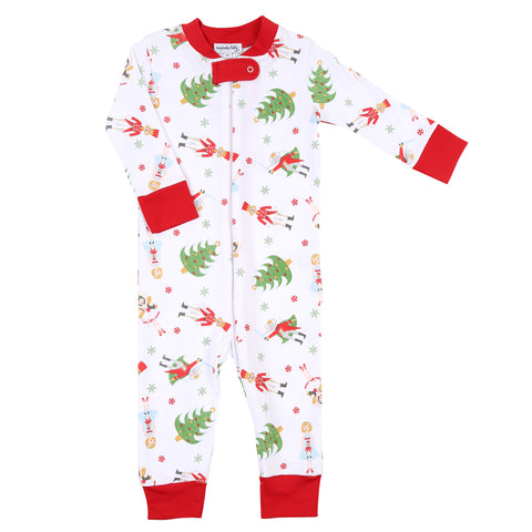 Magnolia Baby Zipped PJ Romper - Nutcracker Holidays - Let Them Be Little, A Baby & Children's Clothing Boutique