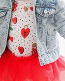Kiki + Lulu Long Sleeve Toddler Dress w/ Tulle - Vintage Valentines - Let Them Be Little, A Baby & Children's Clothing Boutique