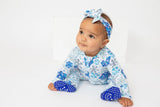 Little Pajama Co. Knotted Bow - Snowflakes - Let Them Be Little, A Baby & Children's Clothing Boutique
