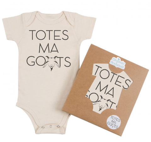 Morado Designs Organic Bodysuit/Tee - Totes Ma Goats - Let Them Be Little, A Baby & Children's Boutique