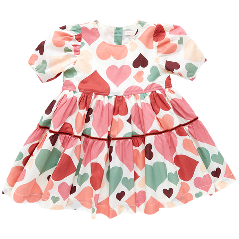 Pink Chicken Julesy Dress - Vintage Hearts - Let Them Be Little, A Baby & Children's Clothing Boutique