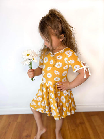 Hanlyn Collective Short Sleeve Casual Twirler - Everything is Coming up Daisies - Let Them Be Little, A Baby & Children's Clothing Boutique