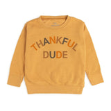 Sweet Wink Long Sleeve Sweatshirt - Thankful Dude Mustard - Let Them Be Little, A Baby & Children's Clothing Boutique