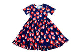 Little Pajama Co. Short Sleeve Dress - Apples - Let Them Be Little, A Baby & Children's Clothing Boutique