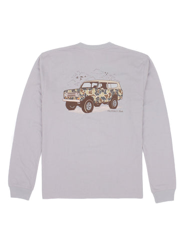 Properly Tied Adult Long Sleeve Signature Tee - Camo Truck - Let Them Be Little, A Baby & Children's Clothing Boutique