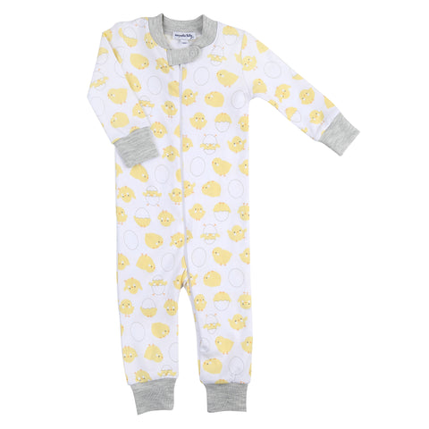 Magnolia Baby Zipped PJ Romper - Hatchlings - Let Them Be Little, A Baby & Children's Clothing Boutique