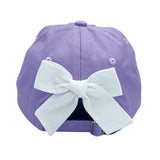 Bits & Bows Baseball Hat Lilly Lavender w/ White Bow - Unicorn - Let Them Be Little, A Baby & Children's Clothing Boutique