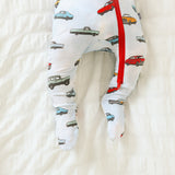 Macaron + Me Footsie - Vintage Cars - Let Them Be Little, A Baby & Children's Clothing Boutique