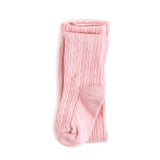 Little Stocking Co. Cable Knit Tights - Quartz Pink - Let Them Be Little, A Baby & Children's Clothing Boutique