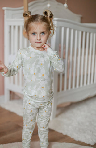 Southern Sleepies Bamboo Pajama Set - Magnolia - Let Them Be Little, A Baby & Children's Clothing Boutique