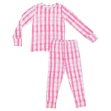 Little Pajama Co. Long Sleeve 2 Piece Set - Pink Gingham - Let Them Be Little, A Baby & Children's Clothing Boutique