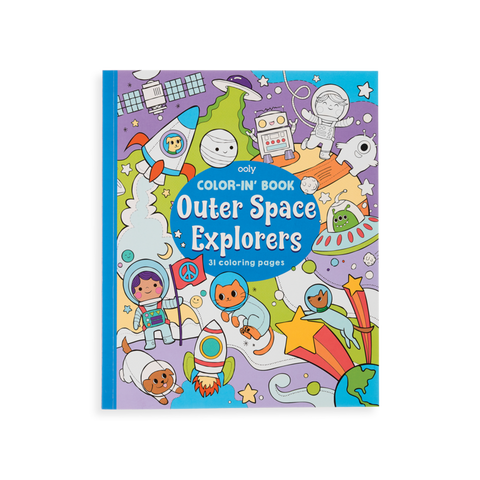 Ooly Color-in Book - Outer Space Explorers - Let Them Be Little, A Baby & Children's Boutique