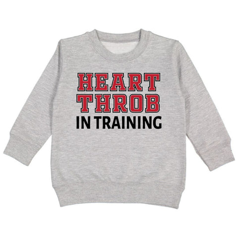 Sweet Wink Long Sleeve Sweatshirt - Heart Throb in Training - Let Them Be Little, A Baby & Children's Clothing Boutique