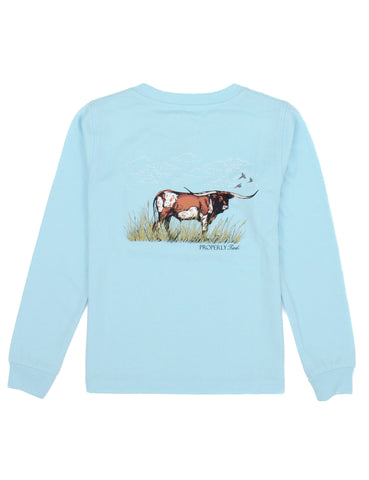 Properly Tied Long Sleeve Signature Tee - Longhorn - Let Them Be Little, A Baby & Children's Clothing Boutique