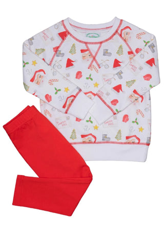 Grace & James Crewneck Sweater and Leggings Set - Letters to Santa - Let Them Be Little, A Baby & Children's Clothing Boutique